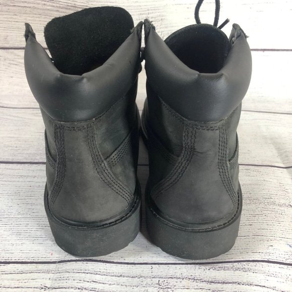 Timberland size 3 Big Kids 6 Inch Premium black - Picture 4 of 8